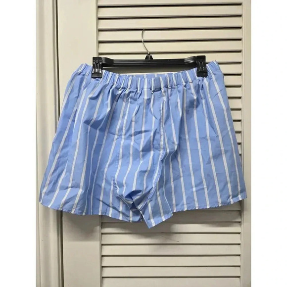 Boyfriend Boxer Stripped Blue Shorts - Picture 2 of 6